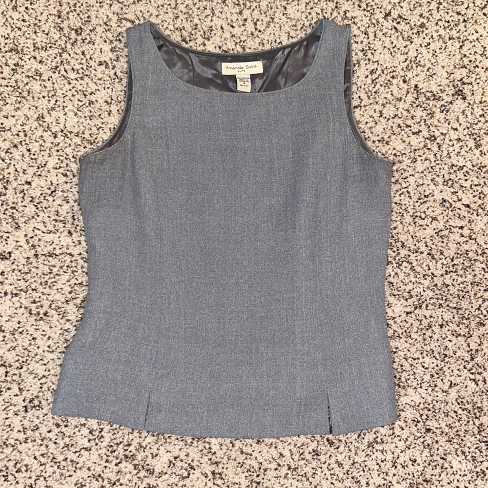 Amanda Smith Suits size 4 gray tank top